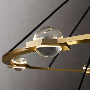 Lustre Rond à Deux Niveaux en Cristal K9 RHOEM Eclatant pour Salon, Décoration d'Éclairage de Luxe pour la Maison - Product Image 3