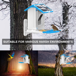 กล้องวงจรปิดพลังงานแสงอาทิตย์4gsim Card Smart BIRD Feeder กล้องเครือข่ายแบตเตอรี่กล้องกลางคืน HD กล้องรักษาความปลอดภัยไร้สายสำหรับดูนก - Product Image 3