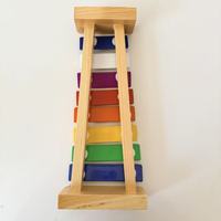 Early Education Unlock Toy Multi-function Music Wooden Toys Instrument Piano With 8 Colored Children's Xylophone Toy