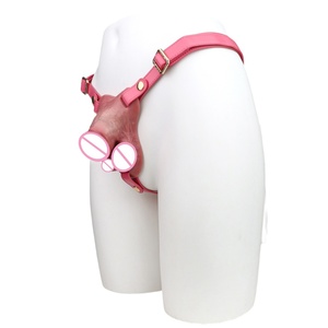 ORALSX Male Penis Harness Hollow Dildo Silicone Penis Pack Penis Cover Dick Attachment Chastity Belt Sex <b>Toys</b> <b>for</b> <b>Men</b> - Product Image 5
