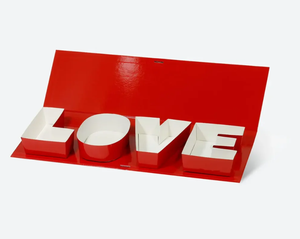 Personalizado I Love You Rosas Arreglos florales Ramo Corazón 2cm de espesor Cajas rígidas Cuadradas Cajas de regalo del Día de San Valentín para flores Amor - Product Image 6