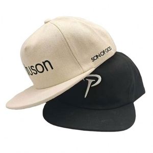 Casquettes de baseball non structurées à visière plate 5 panneaux, personnalisables avec logo brodé, fermeture snapback, vente en gros d'usine - Product Image 4