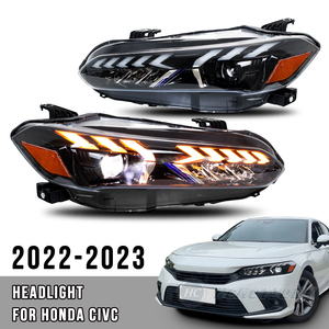 Hcmotionz lắp ráp phụ kiện đèn phía trước 2022-2023 ngày chạy đèn Đèn pha cho 11th Gen Honda Civic - Product Image 3