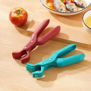 Hot Plate Grippers Silicone Thickened Anti-Scald Non-Slip Handle Tongs 2-Piece <strong>Microwave</strong> Safe Multi-Function Cooking Tool <strong>Set</strong> - Product Image 4