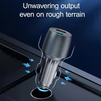 Chargeur de voiture numérique à double port SUNDA en métal, 83W, charge rapide, chargeur de téléphone universel pour ordinateur portable, téléphone portable, tablette