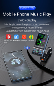 Kit voiture Bluetooth TF U-Disk FM Lecteur MP3 Appel mains libres BT Émetteur FM BC85 Écran couleur HD Chargeur rapide PD/QC3.0 - Product Image 6