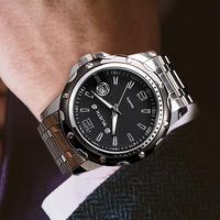 Montre Homme Wlisth S504 à Cadran Large, Bracelet en Cuir, Sportive, Lumineuse, avec Calendrier à Quartz – Nouveauté Promotionnelle
