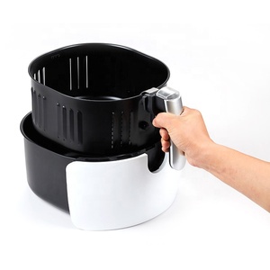 Freidora de Aire Redonda de 5.5L con Pantalla Táctil Inteligente y Contenedor de Aceite Desmontable, Sin Aceite - Product Image 4