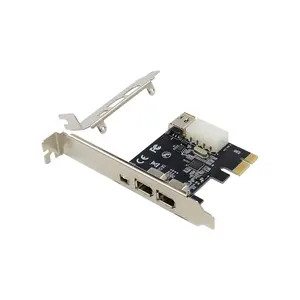 PCIe 3 Ports Firewire Cable Expansion Card PCI Express 1394B & 1394A TI XIO2213B Chipset Adapter PCIE Riser card