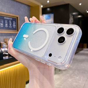 Fundas Magnéticas Brillantes para iPhone 16Plus, 15ProMax, 14ProMax, 13Pro, 12, 11, Protección Inalámbrica, Carcasa Trasera para iPhone 17 - Product Image 1