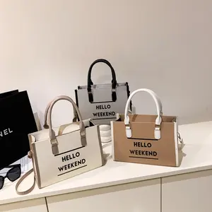 Simple Retro Fashion Letter Shoulder Tote Bag 2024 New Fashion Casual Lightweight Large Capacity Handbag Women's tote bag