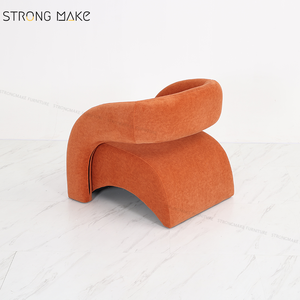 Diseño Moderno Lujo <span class=keywords><strong>Relax</strong></span> Ocio Diseño Acento Sillón Muebles Tapizados Cómodos <span class=keywords><strong>Sillones</strong></span> de Terciopelo Para Sala de Estar - Product Image 6