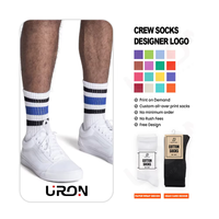 Chaussettes pour hommes en coton 100% de haute qualité, faible MOQ, avec logo personnalisé, impression numérique, saison automne