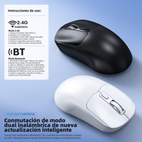 Ratón Inalámbrico TWOLF Q3 de Modo Dual 2.4G+BT, 500mAh Recargable, Diseño Ergonómico, Respuesta Rápida para Laptop y PC, Venta al Por Mayor OEM