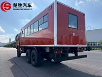 Autobus lourd Shacman 6x6, 28 places, climatisation au toit, chauffage diesel, navette pour le transport de personnel