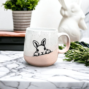 Factory Directly Sell Easter Double Mould Super Cute <b>Rabbit</b> Design Home Used Stoneware Water Ceramic Mug - Product Image 4
