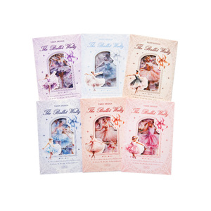 20 unids/pack pegatinas de PET serie Ballet bailarina manual Material decoración Collage pegatinas de fondo - Product Image 5
