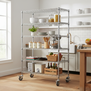 Giá để đồ bằng kim loại chắc chắn, có thể điều chỉnh 6 tầng - Giá để hàng kho & kệ trưng bày cho nhà ở & gara - Product Image 3