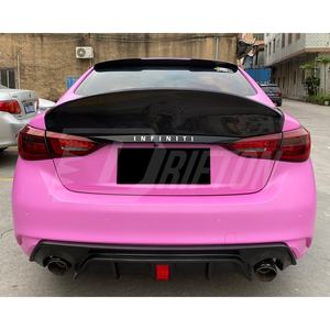 Livraison rapide FedEx |   Aileron arrière simple en fibre de carbone Q50 HighKick, finition brillante 3K Weave UV pour INFINITI Q50 Q50S - Product Image 1