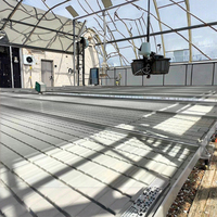 Banc de travail roulant à flux et reflux à haut rendement et faible consommation d'énergie pour légumes, fruits et fleurs, avec structure stable en acier et aluminium