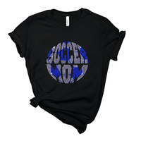 Nouveau design, transfert thermique en vinyle de haute qualité pour T-shirt, motif maman de football avec strass, vente en gros