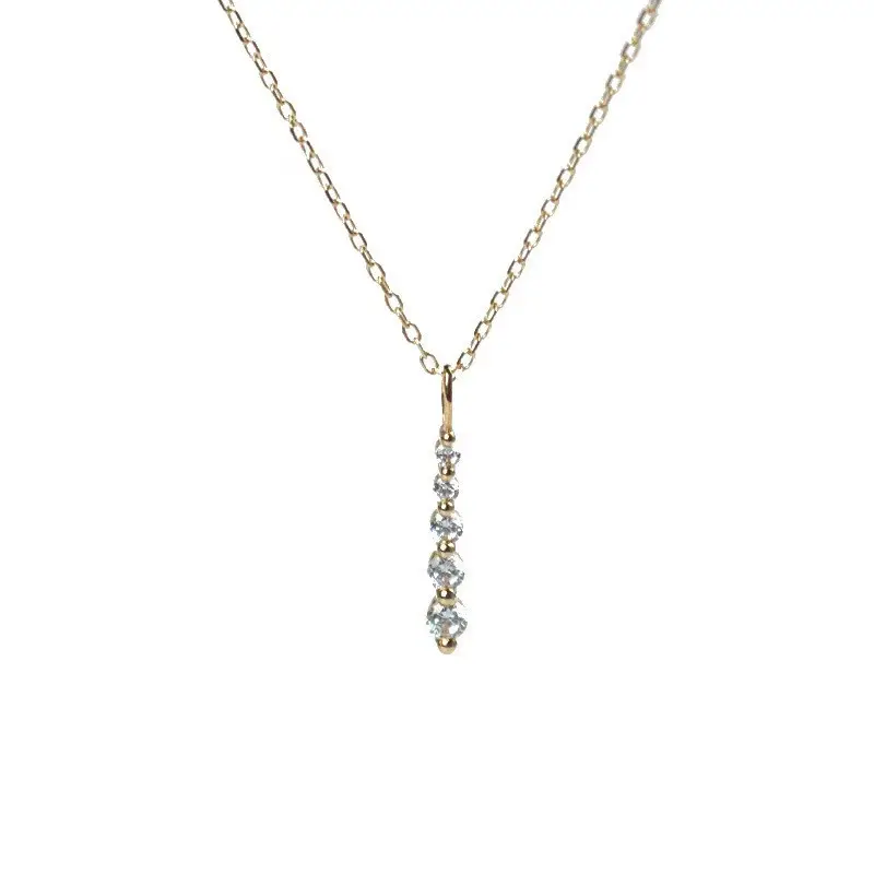 Bijoux minimalistes et simples en argent sterling S925, collier de femme, plaqué or 14K, nouvelle collection