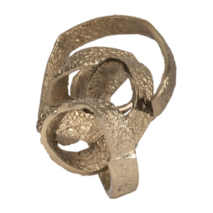 Scultura Astratta a Nastro in Metallo, Decorazione Moderna per Casa, Statuetta per Soggiorno, Ufficio, Scaffale - Product Image 3