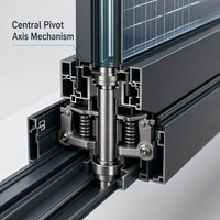 Kaca Surya SOL BIPV CdTe Pivot Window Central Rotation 40% VLT Penghasil Energi