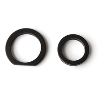 Tag RFID UHF Anti Logam Bentuk Cincin Bundar RSTE, Dapat Digunakan Kembali, Bahan ABS PC, Warna Hitam, Tahan Air, ISO18000-6C/EPC Class1 Gen2, Model Manajemen Aset