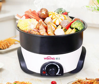 Casserole électrique multifonction portable 1200W 110V/220V Utilisation domestique Capacité 4L