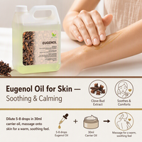 Huile Essentielle d'Eugénol Pure Naturelle Distillée à la Vapeur pour l'Aromathérapie, la Fabrication de Parfums et de Savons – Vente en Gros