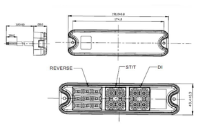 Camion remorque éclairage lumineux 17 diodes IP67 étanche LED stop feux arrière lumière - Product Image 5