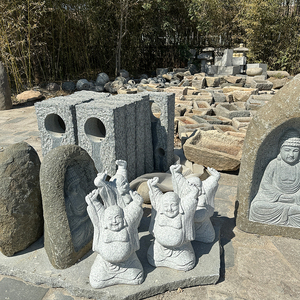 Statue <span class=keywords><strong>de</strong></span> <span class=keywords><strong>Bouddha</strong></span> <span class=keywords><strong>en</strong></span> granit naturel <span class=keywords><strong>de</strong></span> haute qualité, taille réelle, <span class=keywords><strong>pour</strong></span> extérieur, traditionnelle, durable, faite à la main - Product Image 6