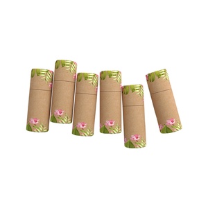 Tube en papier rond personnalisé pour rouge à lèvres et baume à lèvres, 2 oz, 3 oz, 10 oz, emballage cadeau en papier artisanal - Product Image 5