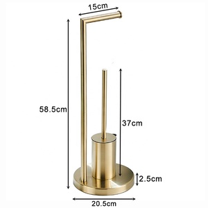 Buona qualità spazzolato oro rotolo di <span class=keywords><strong>carta</strong></span> <span class=keywords><strong>igienica</strong></span> <span class=keywords><strong>porta</strong></span> bagno metallo <span class=keywords><strong>porta</strong></span> <span class=keywords><strong>carta</strong></span> con spazzola <span class=keywords><strong>da</strong></span> bagno pavimento <span class=keywords><strong>in</strong></span> piedi - Product Image 6