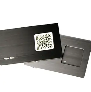 Metalen Nfc Kaart Lasergravure/Metalen Blanco Nfc Onzichtbare Chip Visitekaartje/Aangepaste Metalen Ruilkaart