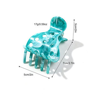 Horquilla de acrílico Retro elegante para mujer, diseño avanzado, sentido, disco de cabeza trasera, Clip de agarre para el <span class=keywords><strong>cabello</strong></span>, Clip básico de tiburón, Material plástico - Product Image 5