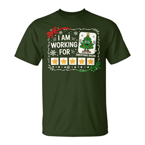 Camiseta de vacaciones navideñas para profesores: Trabajo durante las vacaciones navideñas - Product Image 2