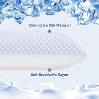 Oreillers en mousse à mémoire de forme déchiquetée OEM OSBED, taille Queen, lot de 2, oreillers rafraîchissants pour dormir, lot de 2, réglables en hauteur, ferme