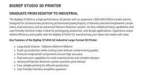 Impresora 3D Industrial Antinsky BigRep Studio G2 de Gran Formato, PREMIUM, EFICIENTE, PROFESIONAL, con Conectividad USB - Product Image 2