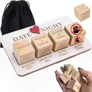 Los Más Vendidos, Dados Románticos de Madera, Dados Divertidos para Citas Nocturnas para Parejas en el Día de San Valentín, Productos para Después de la Oscuridad - Product Image 1