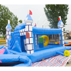 Castillo Inflable <span class=keywords><strong>de</strong></span> PVC Resistente para Exteriores, <span class=keywords><strong>de</strong></span> Grado Comercial, con Tobogán y Zona <span class=keywords><strong>de</strong></span> Brincos - Product Image 4