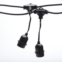 Guirlandes lumineuses d'extérieur IP65 E26/E27 Led Guirlande de ceinture Guirlandes lumineuses Drop Lamp Socket for Festival Decorations LED Festive Lights