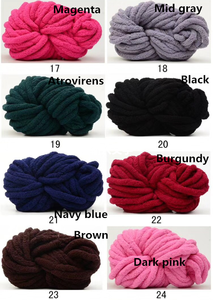 Fabrika toptan 100% Polyester 2cm fantezi iplik el örgü Jumbo tıknaz şönil iplik için büyük fiyatlarla - Product Image 3