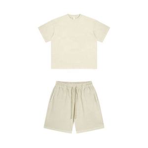 Ensemble d'été pour homme, printemps/été, nouvelle personnalisation, t-shirt et short 100% coton - Product Image 5