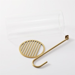MAXERY - Porta Incienso de Lujo de Vidrio y Latón con Difusor de Sal de Roca 2 en 1, Quemador de Varillas Multifuncional, Atrapador de Cenizas Resistente al Viento - Product Image 4