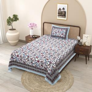 HEAVENBIRDS ผ้าปูที่นอนพิมพ์ลายขายส่ง พร้อมปลอกหมอน 1 ใบ ชุด 300 เส้นด้าย 100% ผ้าฝ้าย ปลอดภัยต่อสิ่งแวดล้อม สไตล์ธรรมชาติ สำหรับใช้ในบ้าน งานแต่งงาน - Product Image 4