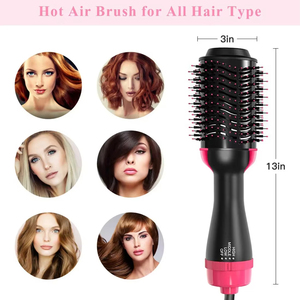Brosses à cheveux électriques 2-en-1 à air chaud, peigne-sèche-cheveux, brosse-sèche-cheveux, lisseur électrique pour cheveux bouclés, commande en gros RTS - Product Image 5