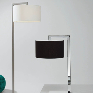 Lámpara <span class=keywords><strong>de</strong></span> <span class=keywords><strong>pie</strong></span> decorativa niquelada para sala <span class=keywords><strong>de</strong></span> estar, con pantalla <span class=keywords><strong>de</strong></span> tela y diseño <span class=keywords><strong>de</strong></span> poste, tipo catéter - Product Image 3
