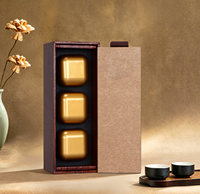Boîte d'emballage pour thé noir, style souvenir, style chinois, forme rectangulaire, fabriquée en Chine, boîte cadeau vide pour compléments alimentaires